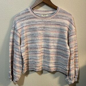 Striped Cropped Madewell Sweater